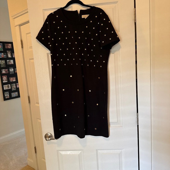 Michael Kors black dress with gold studs - Picture 1 of 2